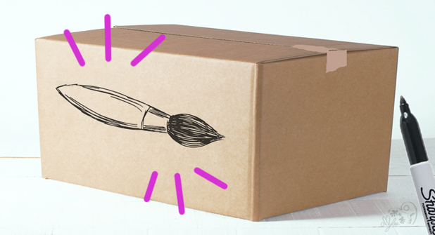 How to Pack Artists' Brushes when Moving by Amylee