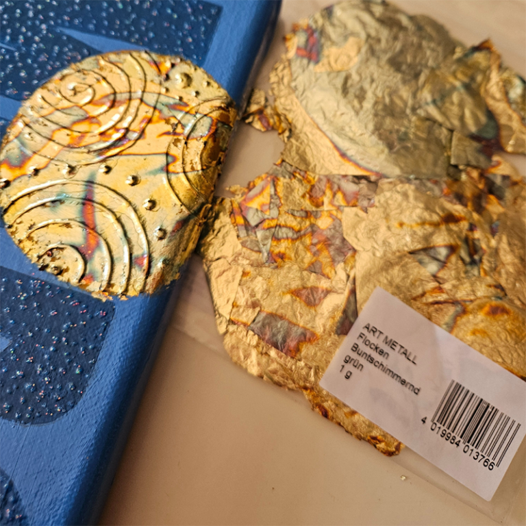 Feuilles Imitation Feuille D'or - 100 Pièces - Taille 12.8x13.5 Cm - Pour Artisanat Et Peinture