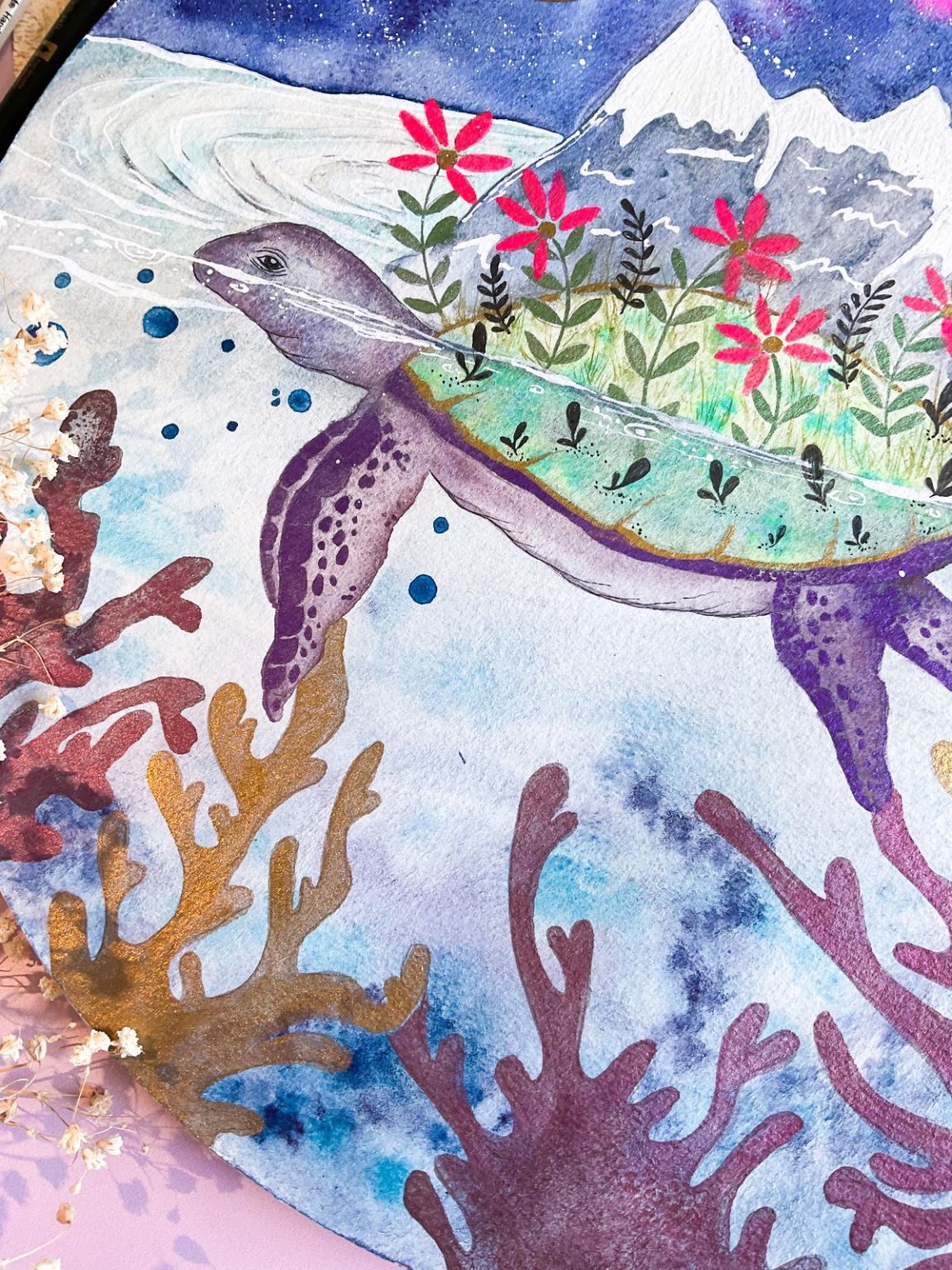 Peinture Aquarelle Pailletée | Kit De Création Interactif 12 Couleurs