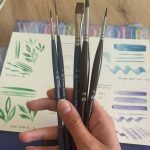 Test des pinceaux italiens Borciani e Bonazzi par Marie Tiburce