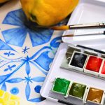 Aquarelle italienne Maimeri Blu et Azulejos portugais : le test d’Amylee
