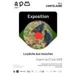 La pêche aux mouches : exposition d’Alix Cantelaube en plein air