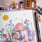 Tuto aquarelle & découpages par Jennifer Dos Santos