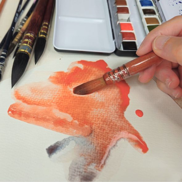 Lavis aquarelle