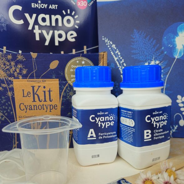 Kit cyanotype Clairefontaine déballé