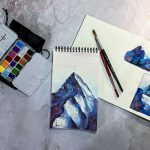 Comment peindre une montagne à l’aquarelle : tuto par Laurène Grisot