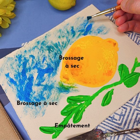 Les empâtements et le brossage à sec